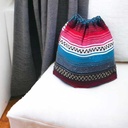 Mexican Blanket Bag String Back Pack - (SW968)-lifestyle