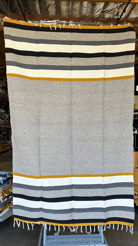 Multi-Stripe Wool Blanket