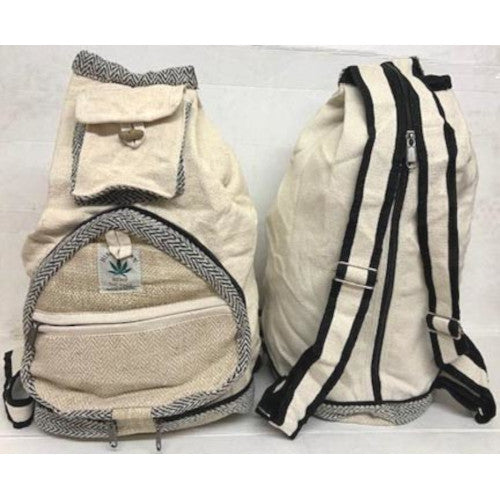 Cross Body Hemp Back Pack-(NP38)