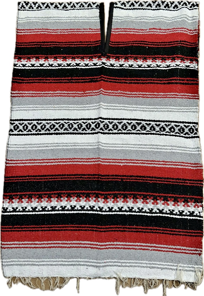 Mexican Blanket Poncho - (SM611)