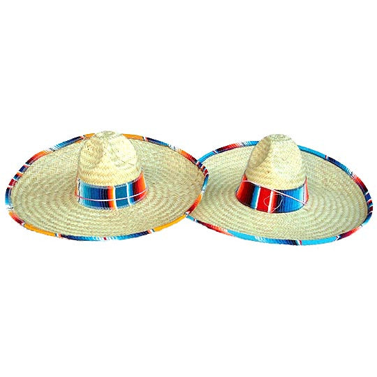 Sarape Trim Palm Sombrero - (PH11)