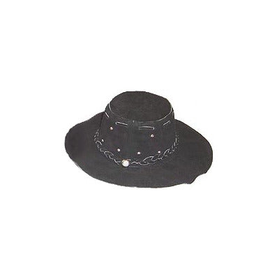 Suede Leather Floppy Hat - (HA3003)