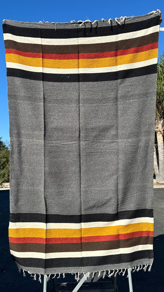 Multi-Stripe Wool Blanket