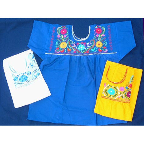 Embroidered Pueblo Blouse - (PB)