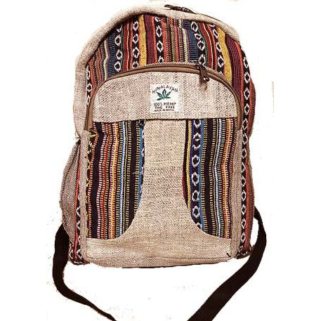 Hemp Cotton Multi Color Backpack - (NP23)