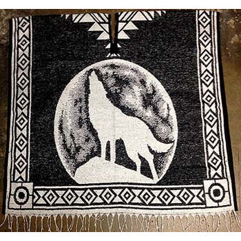 Howling Wolf Poncho-(SW994)