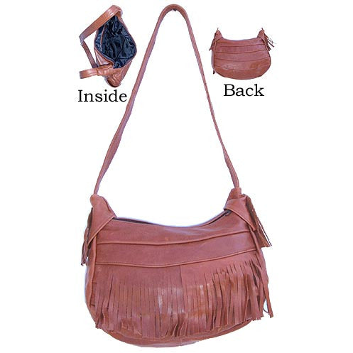 Ladies Leather Purse with Fringe (SL504)
