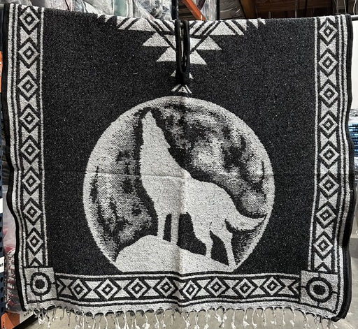 Howling Wolf Poncho-(SW994)