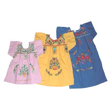 Kids Embroidered Pueblo Dress - (PBDK)