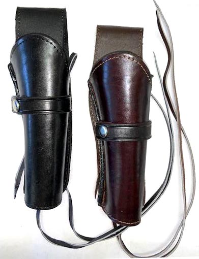 Leather Pistol Holster-Left-Plain-(SL345P/L)