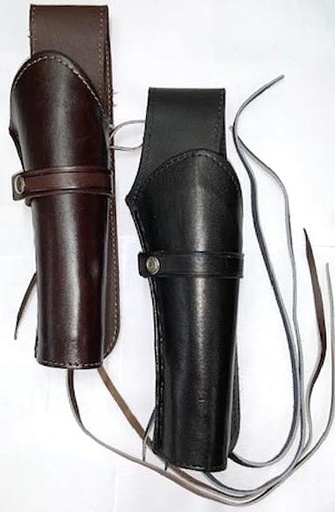 Leather Pistol Holster-Right-Plain-(SL345P)