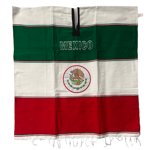 [PN3002-621] Mexican Soccer Poncho - (SM636)