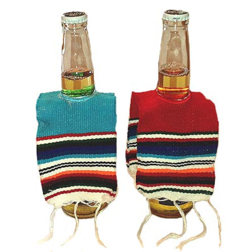 [MS1001-A] Beer Bottle Serape Poncho - (SW499)