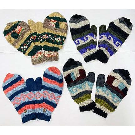 [AP7004--OS] Nepal Wool Gloves/Mittens (NP58)
