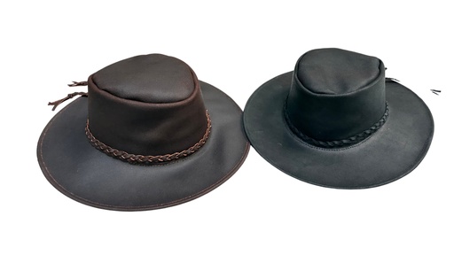 Outback Style Leather Hat - (OUTBACK)