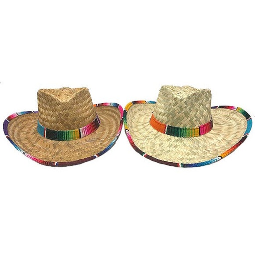 Sarape Trim Cowboy Hat - (PH16)