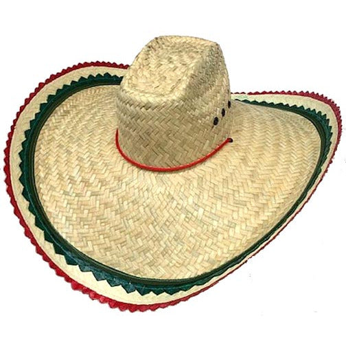 [HA1009-002] Speedy Gonzalez Palm Hat Mexican Flag - (PH12 MEX FLAG)